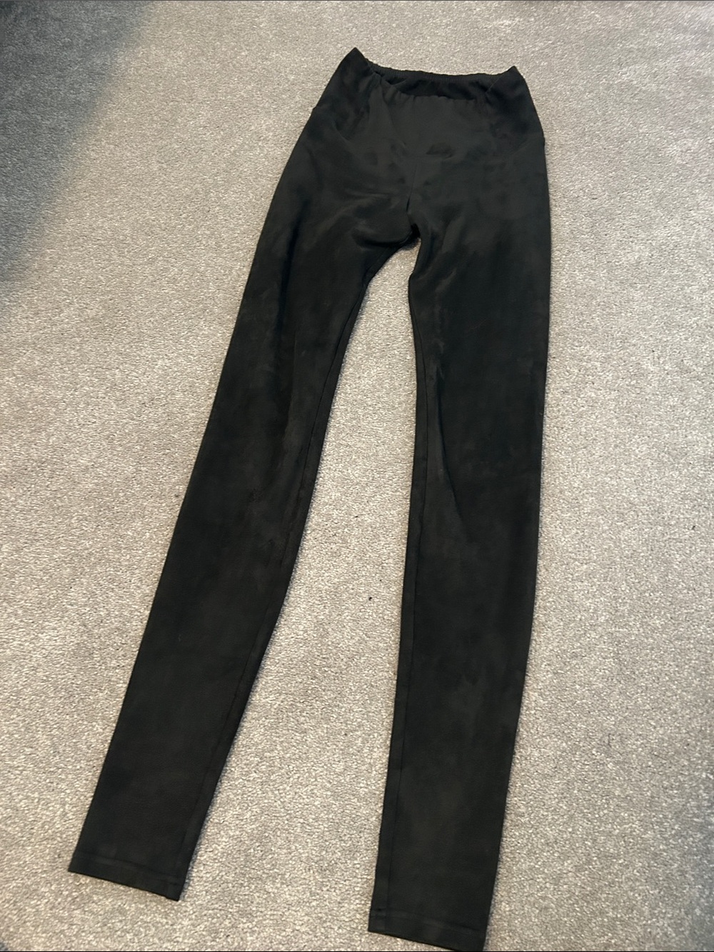 Wilfred suede black leggings XS